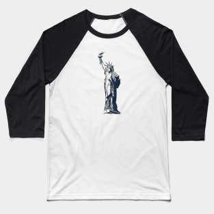 Vintage Statue of Liberty Baseball T-Shirt